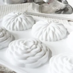 Moule en silicone pochage tartelettes Saint-Honoré 3D - Ø7 cm
