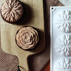 Moule en silicone pochage tartelettes Saint-Honoré 3D - Ø7 cm
