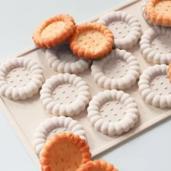Moule en silicone pour biscuits tartelettes - 11 empreintes