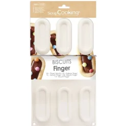 Moule en silicone pour biscuits Finger - 7 empreintes