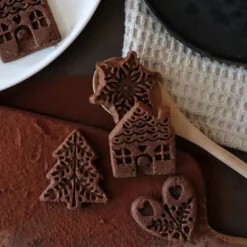 Moule en silicone pour biscuits & sablés de Noël - 12 empreintes