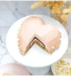 Moule en silicone pour gâteaux & entremets cœur 3D - Passion