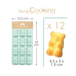 Moule en silicone pour oursons guimauve - 12 empreintes