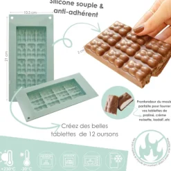 Moule en silicone pour tablette Ourson