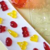 Moule multi-empreintes pour bonbons - Ourson, Croco, Cerise, Bouteille cola