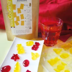 Moule multi-empreintes pour bonbons - Ourson, Croco, Cerise, Bouteille cola