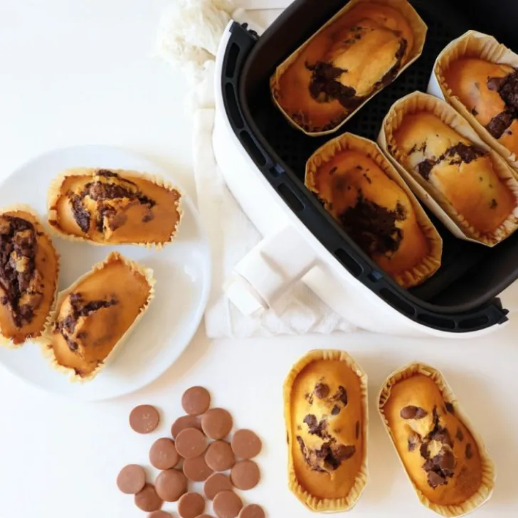 4 moules airfryer rectangulaires en bois avec 8 caissettes sulfurisées