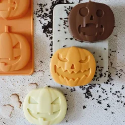 Moule silicone citrouilles x6 empreintes