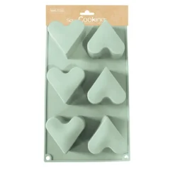Moule silicone 6 cœurs