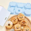 Moule silicone gâteaux Kawaii - 6 formes
