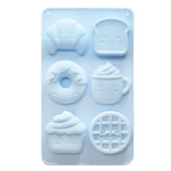 Moule silicone gâteaux Kawaii - 6 formes