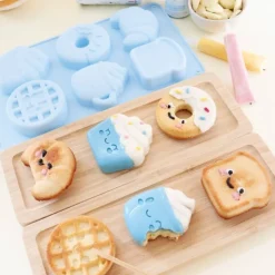 Moule silicone gâteaux Kawaii - 6 formes