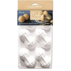 Moule silicone trompe-l’œil cacahuète - 6 empreintes