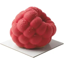 Moule silicone trompe-l'œil framboise individuel - Ø7 cm