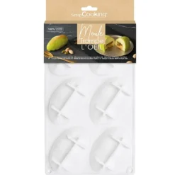 Moule silicone trompe-l’œil pistache - 6 empreintes
