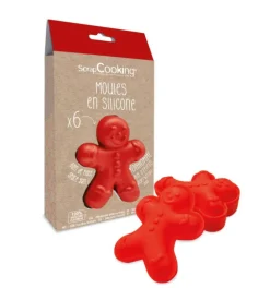 6 moules silicone individuels Ginger
