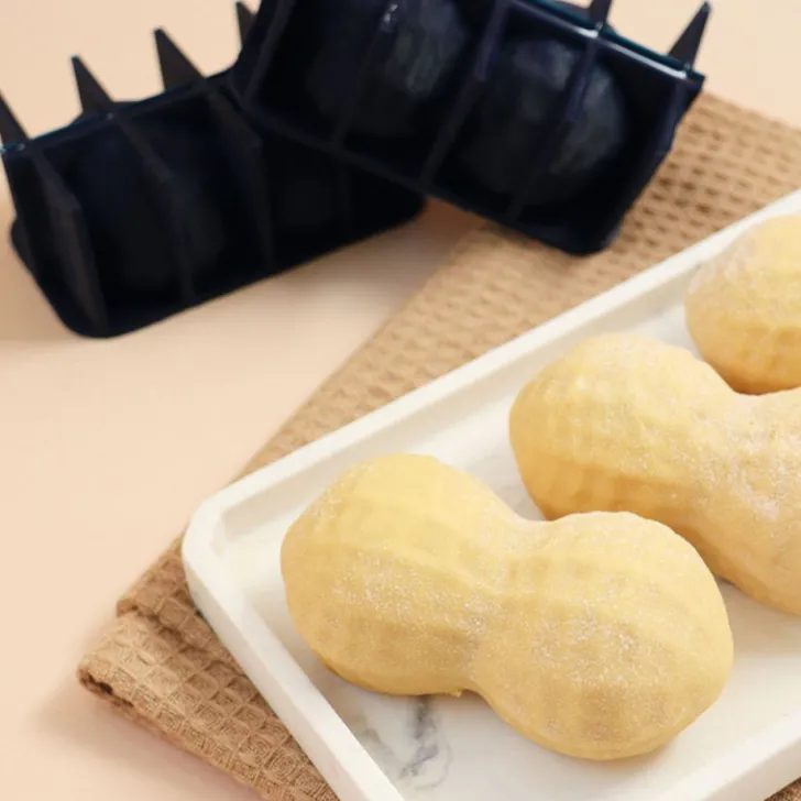 Moule trompe-l'œil cacahuète silicone