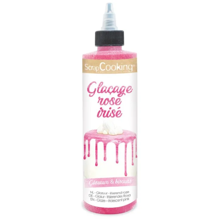 Nappage Drip Cake Rose Irisé 140g