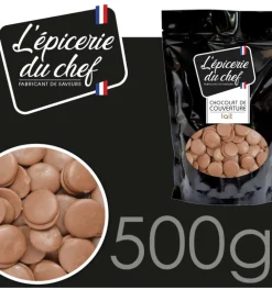 Palets de chocolat lait 500g