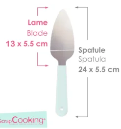 Pelle à tarte crantée en inox