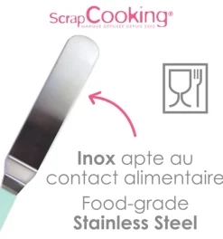 Petite spatule coudée en inox