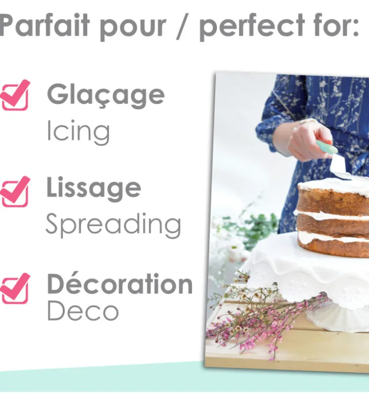 Petite spatule coudée en inox