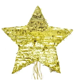 Piñata étoile dorée