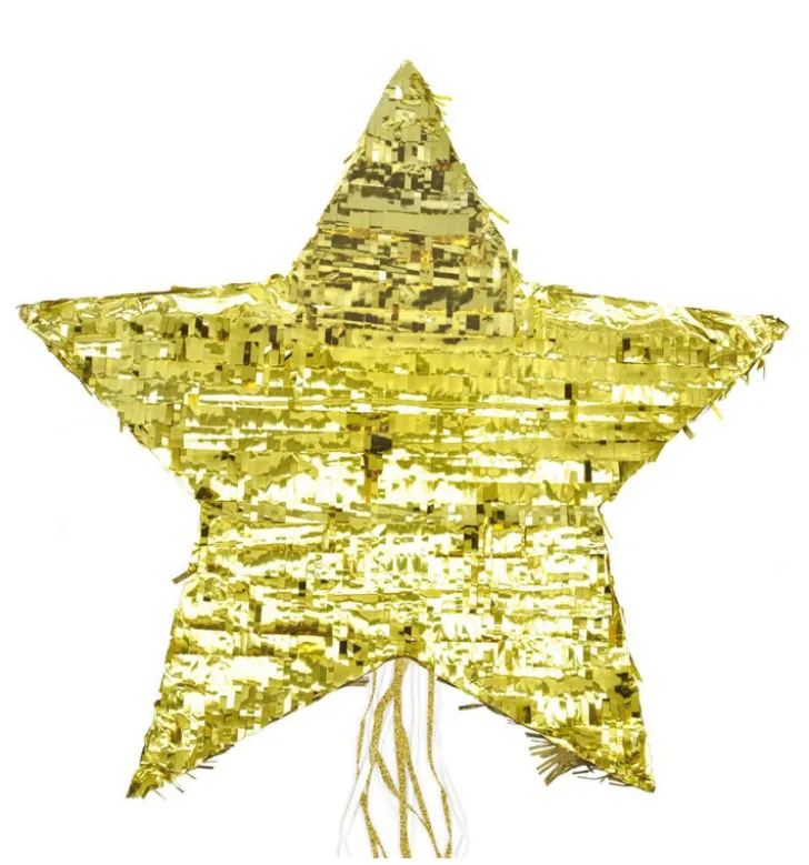 Piñata étoile dorée