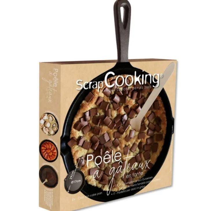Poêle en fonte pour cookie géant, tarte et gâteaux
