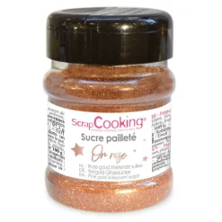 Pot de sucre pailleté OR ROSE
