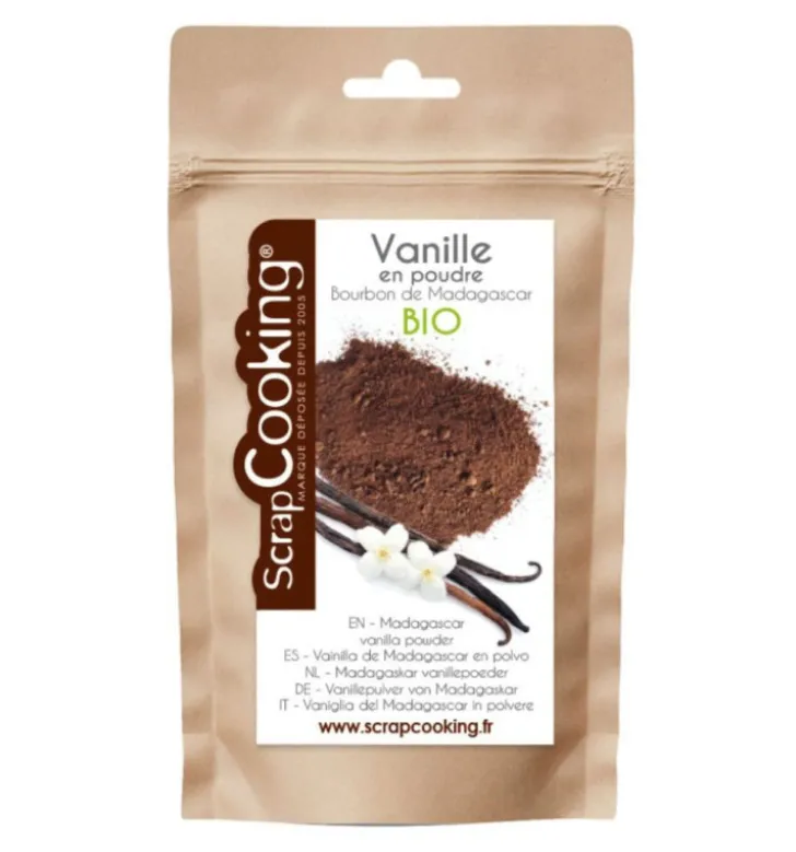 Poudre de vanille bourbon de Madagascar BIO 8g