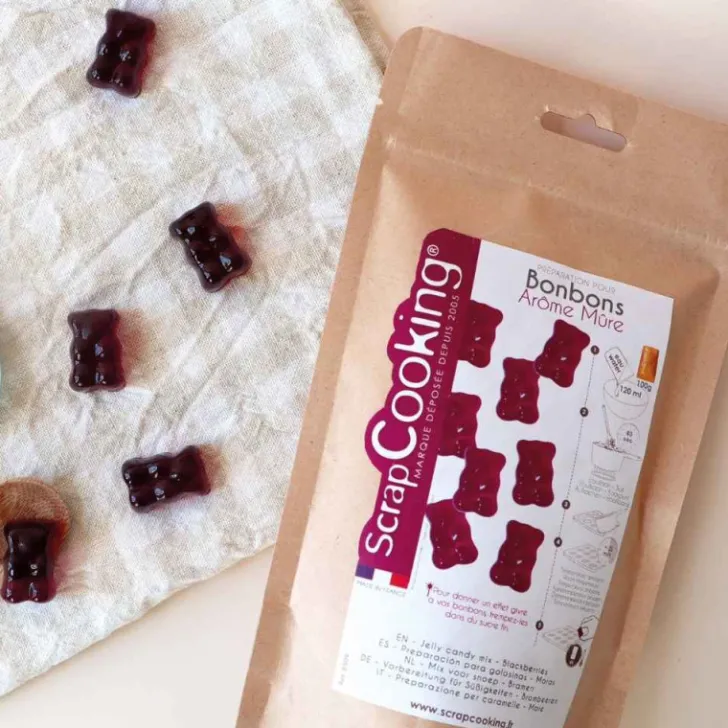 Préparation en poudre pour bonbons mûre maison