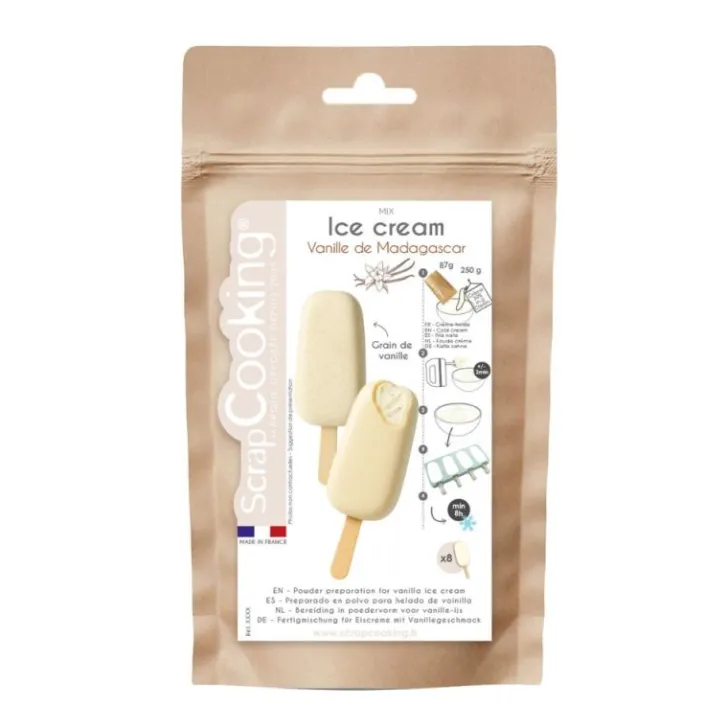 Préparation pour crème glacée à la vanille