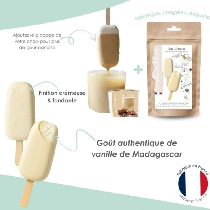 Préparation pour crème glacée à la vanille