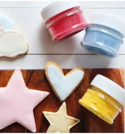 3 préparations colorantes d'origine naturelle Licorne (Dragée, Mint, Lemon)