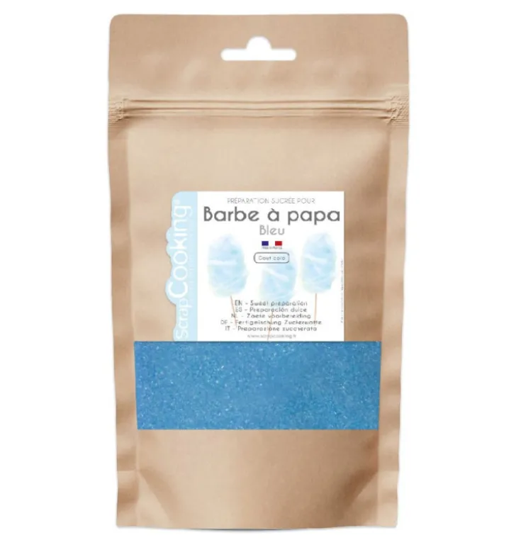 Prépa sucrée barbe à papa - bleu - goût cola 160g