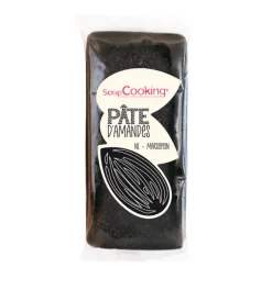 Pâte d'amandes noire 200 gr