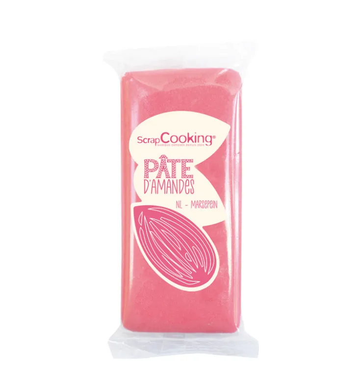 Pâte d'amandes rose 200 g