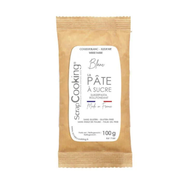 Pâte à sucre blanche 100g
