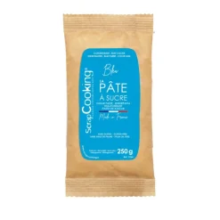 Pâte à sucre bleu 250g