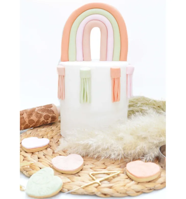 Pâte à sucre colorant d'origine naturelle Blush 250g