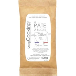 Pâte à sucre de couverture blanche - 400g