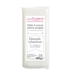 Pâte à sucre de couverture blanche 500 g