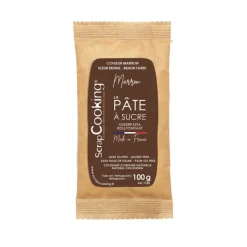 Pâte à sucre marron 100g