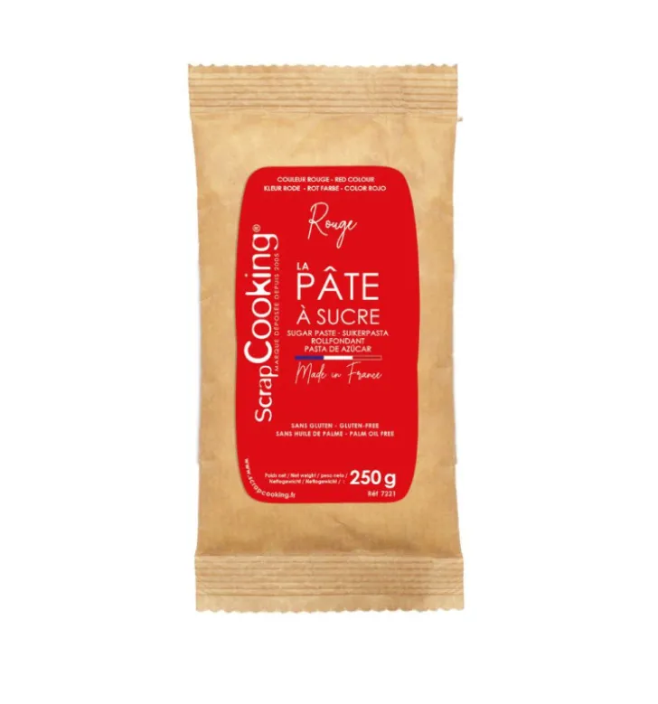 Pâte à sucre rouge 250g