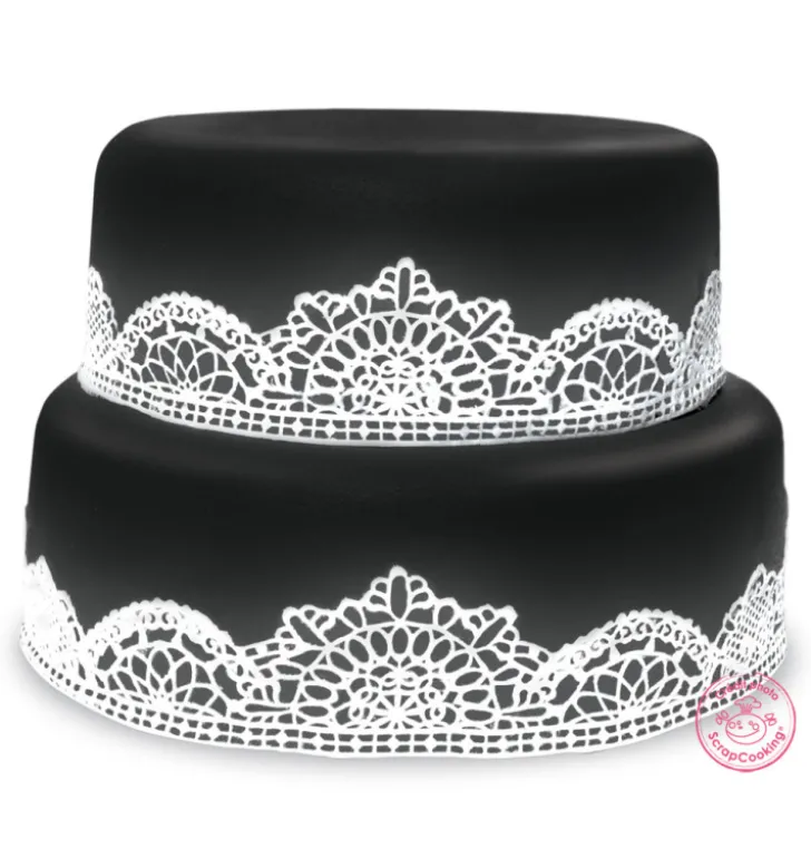 Pâte à sucre rouleau noir 36 cm