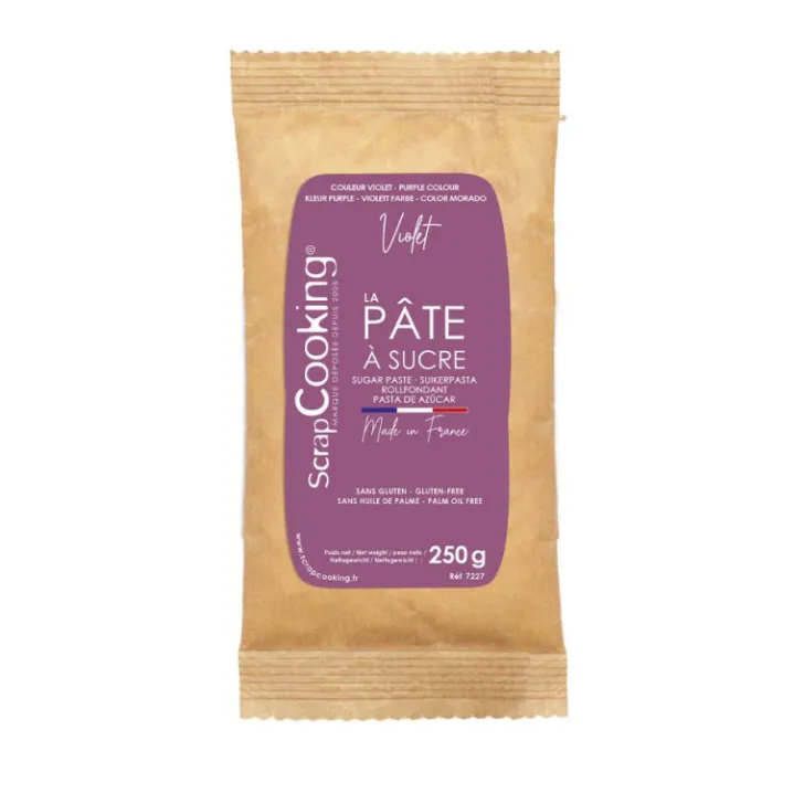 Pâte à sucre violette 250g
