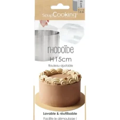 Ruban rhodoïde entremets 1,5 m x H.15 cm