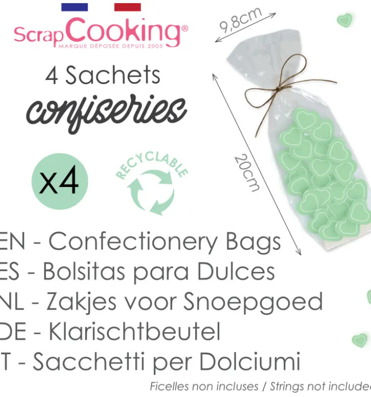 4 sachets confiseries