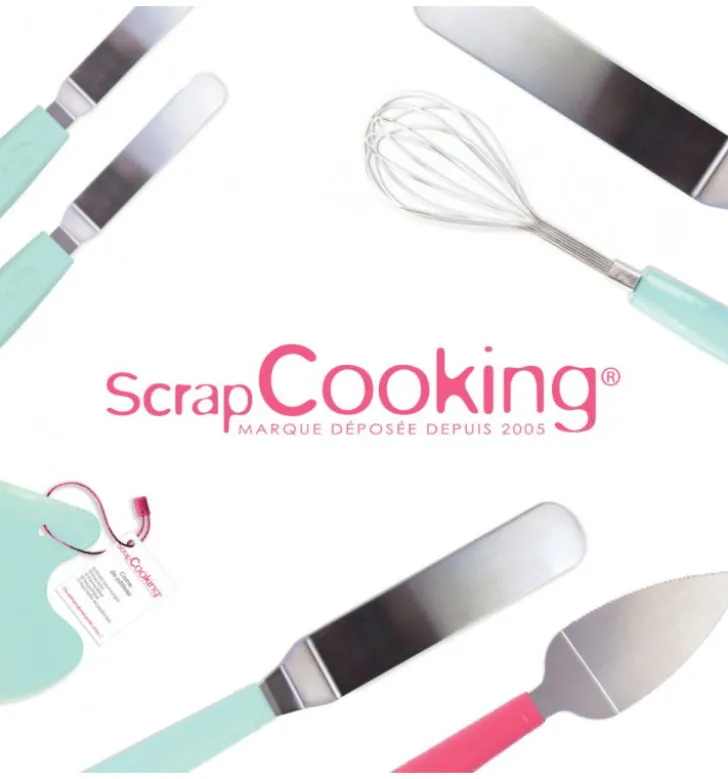 Spatule coudée en inox
